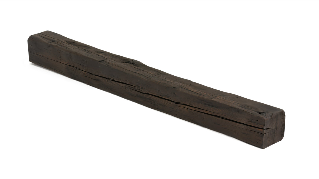 Reclaimed Wood Mantel  64 1/4"L- 6"D x 6"H