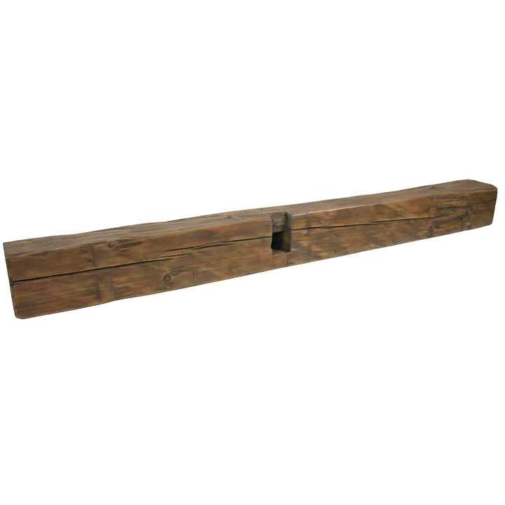 Reclaimed Wood Mantel  61"L- 5 1/2"D x 5 1/2"H