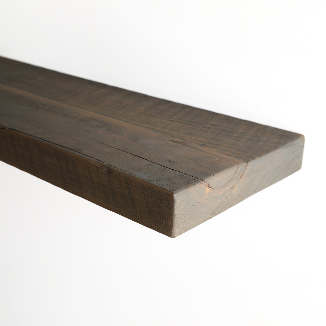 Classic Wood Shelf - Reclaimed Pewter