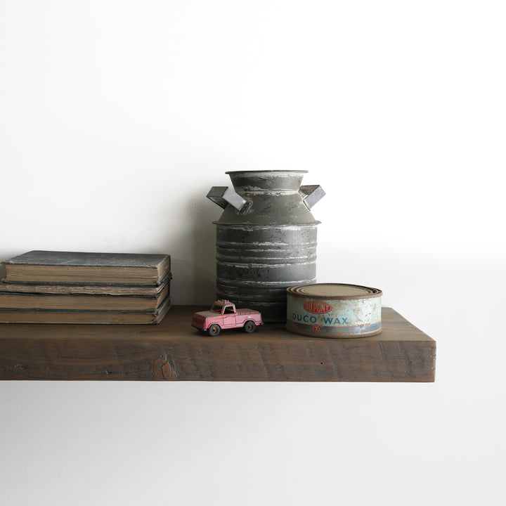 Classic Wood Shelf - Reclaimed Pewter