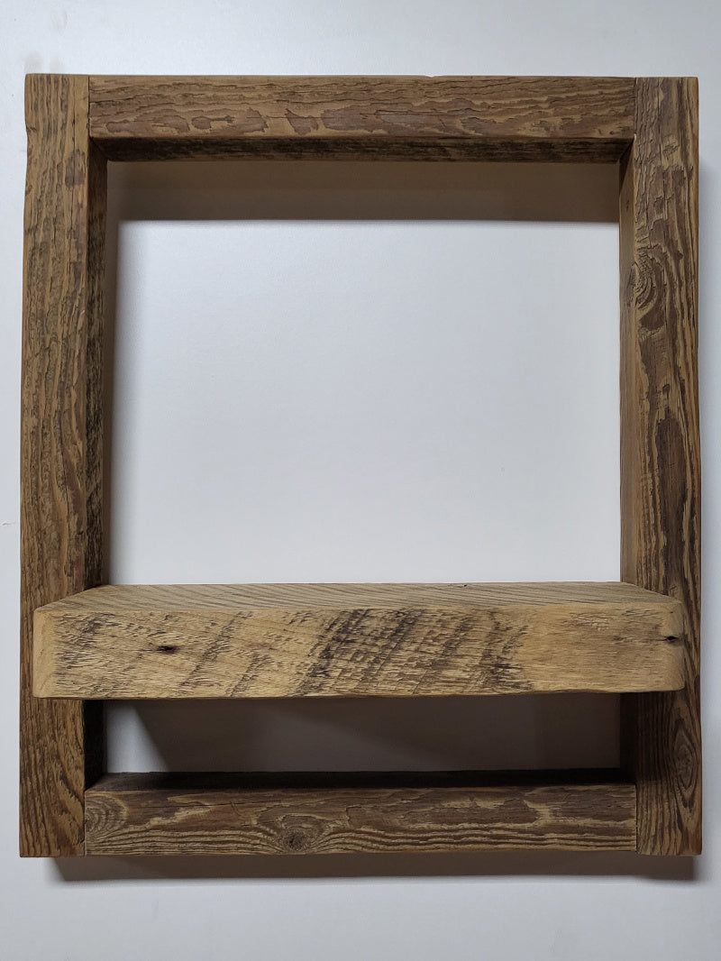 Framed Wall Shelf - Natural Finish