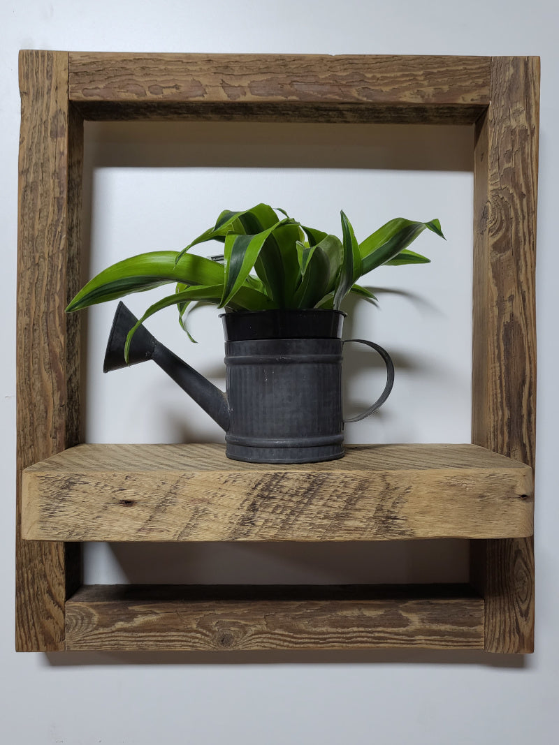 Framed Wall Shelf - Natural Finish