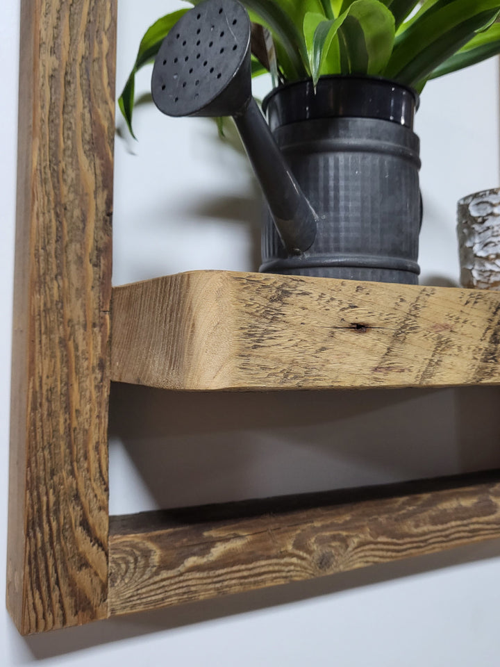 Framed Wall Shelf - Natural Finish