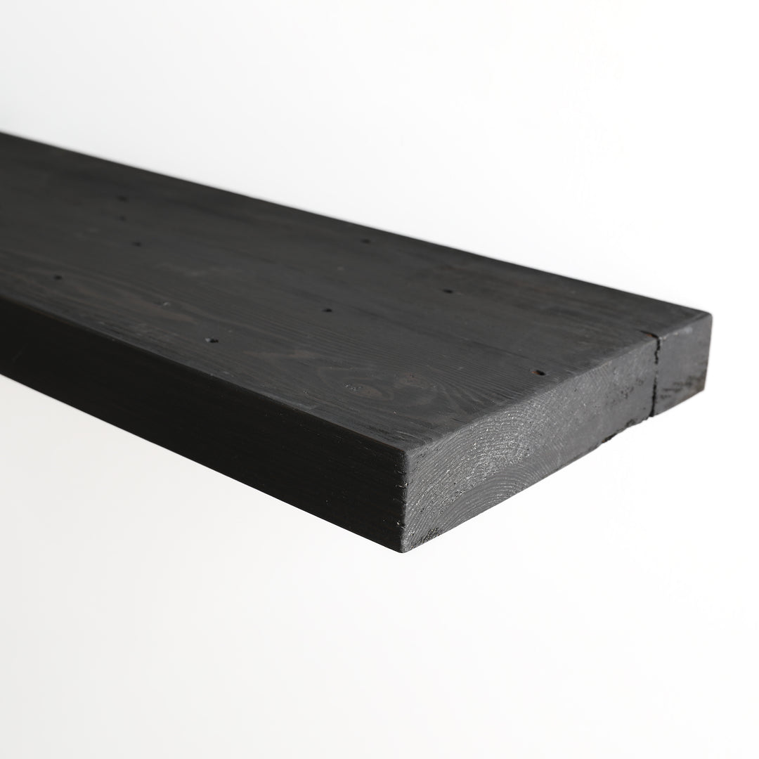 Modern Wood Shelf - Onyx