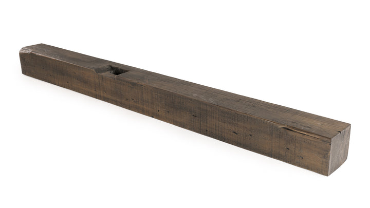 Reclaimed Wood Mantel 72"L- 6 1/2"D x 6 1/2"H